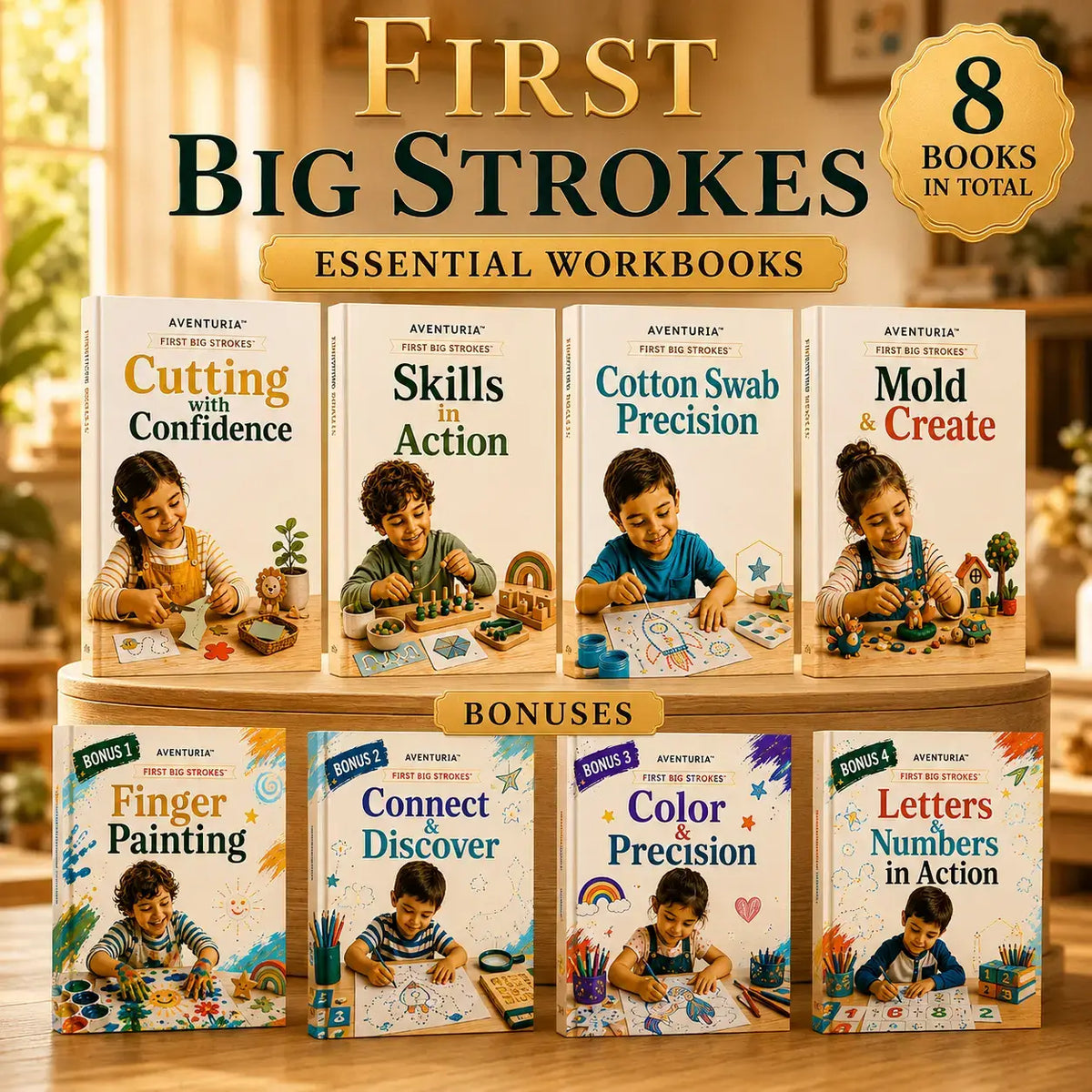 FIRST BIG TRACES™: The system to develop your child's strength, precision, and coordination before they start writing (ages 3 to 6) + 4 Bonuses