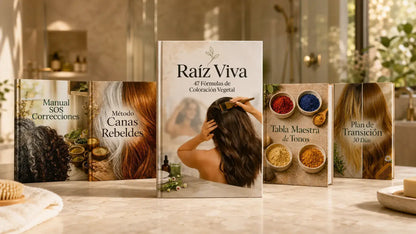 RAÍZ VIVA™ El Sistema Completo de Coloración Vegetal Profesional desde Casa